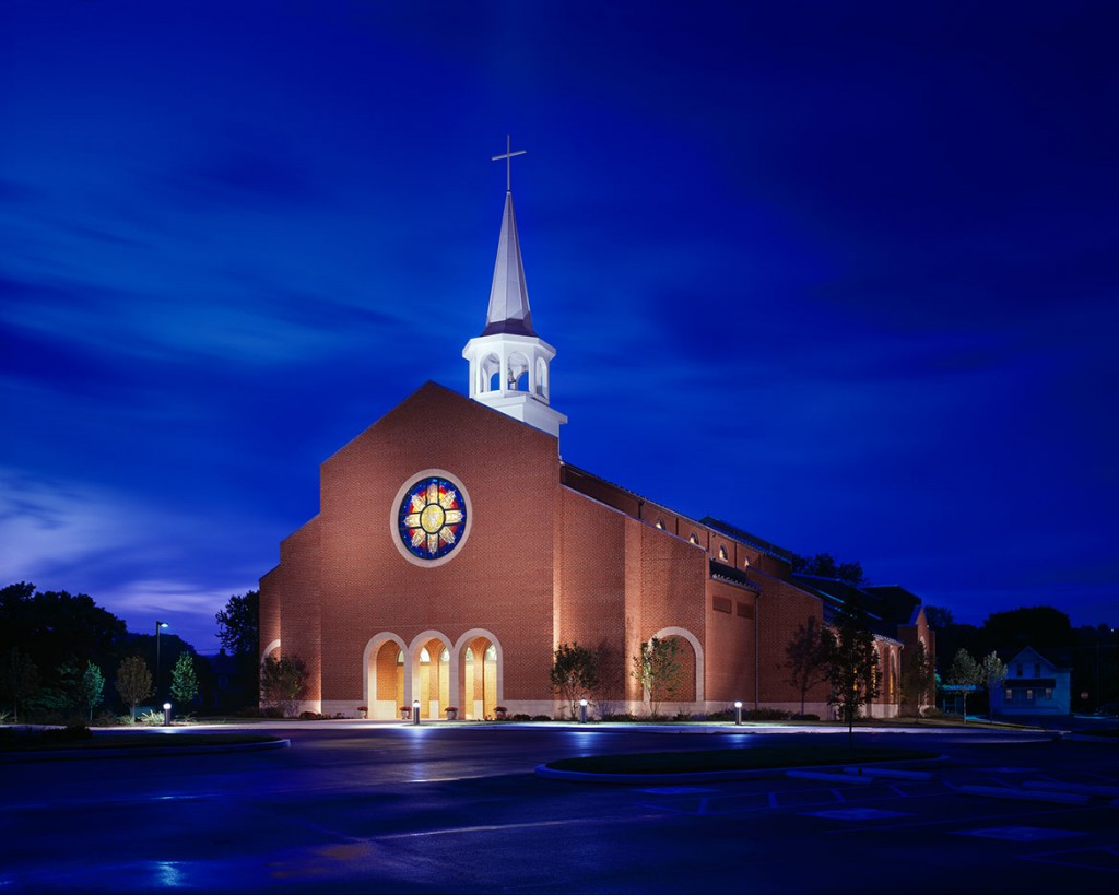 Holy-Trinity-Parish-Exterior-Building-Night